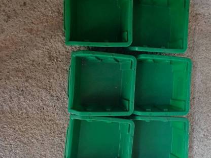 8 Stk. grüne Aufbewahrungsboxen für die Werkstatt