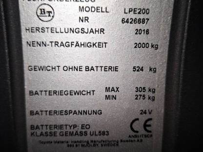 Bild 6:Elektrische Hubameise, Hubwagen