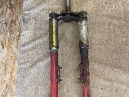 Puch MS 50 Gabel - Alte Flacheisen Gabel - Sicke - Puch MS