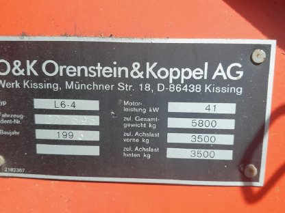 Bild 2:Radlader O&K L6-4
