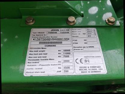 Bild 6:Mähdrescher John Deere T560 Hillmaster Bj. 2011, 6,7 m