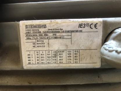 Bild 3:Drehstrommotor Siemens Elektromotor 18,5 kW Neuwertig