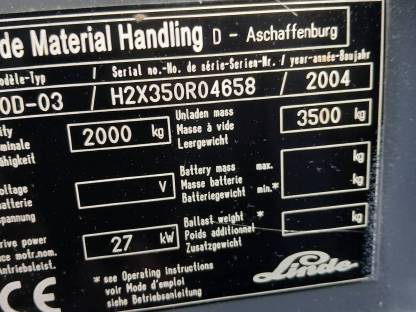 Bild 4:Linde H20 Stapler