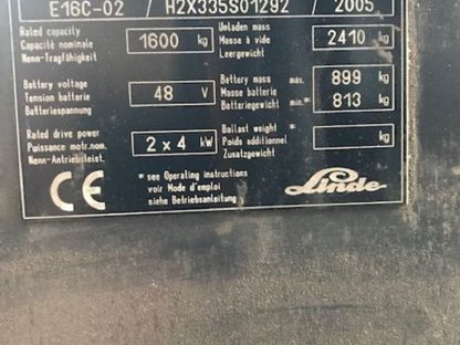 Bild 5:Linde Gabelstapler E16-C und E14