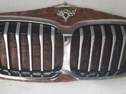 Original BMW Kühlergrill, Holztafel