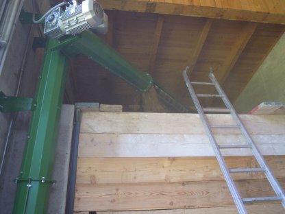 Bild 5:Bunkerbefülleinheit, Befüllschnecke, Befüllanlage