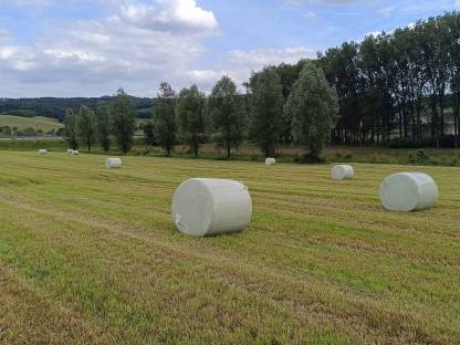 Bild 3:Rundballen pressen