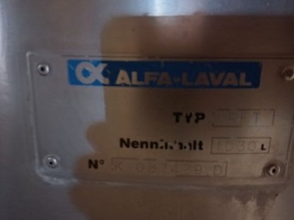 Milchtank, Alfa Laval 1.050 Liter