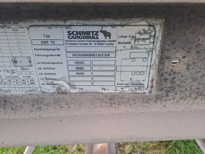 Bild 4:Wechselanhänger LKW Schmitz AWF18/L-20 Zwei Achsen