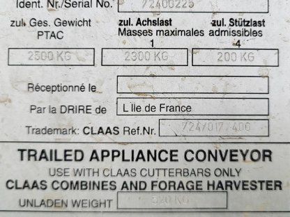 Bild 8:Claas Sonnenblumenschneidwerk