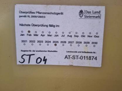 Bild 4:Pflanzenschutzspritze Ascher 400 l 12 m