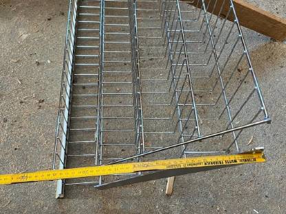 Bild 7:Metallregal Fächer und Rückwände ohne Steher