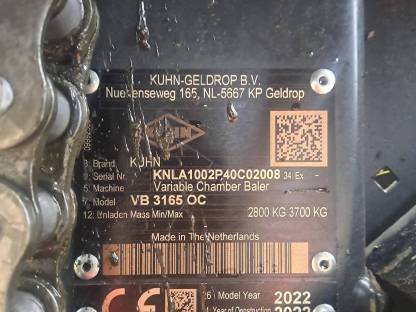Bild 2:Kuhn Rundballenpresse 3165 OC 23