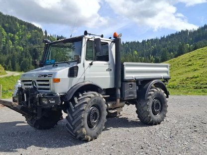 Unimog 425 U1500 Vollagrar in Silbergrau, 480er Michelin