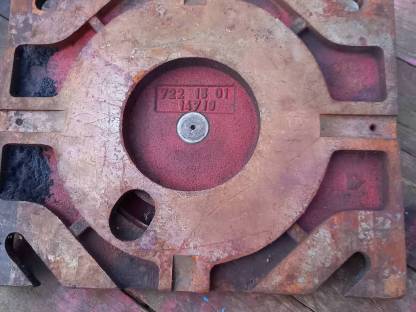 Bild 5:Maschinen Klemm Teller mit Gradeinteilung