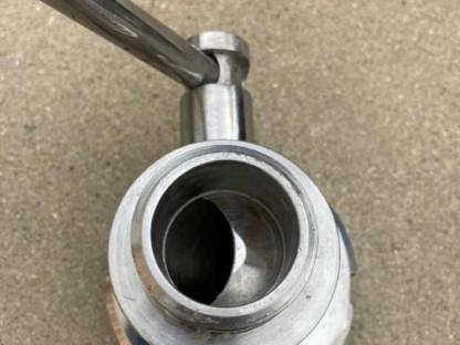 Bild 3:Kugelhahn Speidel Edelstahl Wein