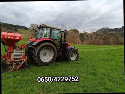 Bild 5:Grünlandnachsaat mit Güttler Green Master