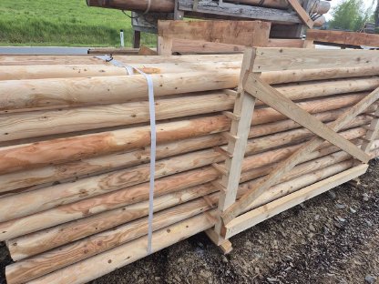 Bild 5:Lärchenrundholz