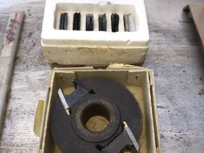 Bild 5:Hobelmaschine, Langlochbohraufsatz, Fräse Scheppach HMC 320