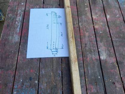 Bild 2:Kurbelstangen Holz Mähbalken