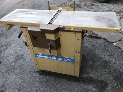 Hobelmaschine, Langlochbohraufsatz, Fräse Scheppach HMC 320