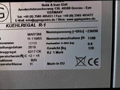 Bild 5:Wandkühlregal Martini R-110/65