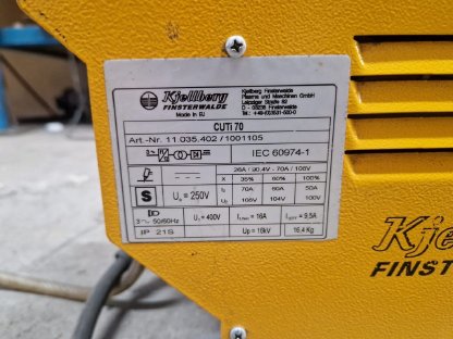 Bild 2:Plasma Inverter Schneidegerät Kjellberg
