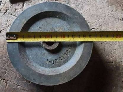 Bild 3:1-rillige Keilriemenscheibe 15,5 cm Dm., Bohrung 16,5 mm Dm.