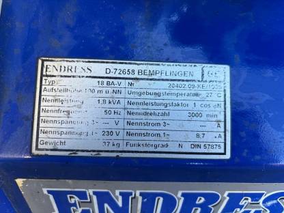Bild 2:Endress Stromaggregat