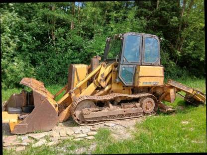 John Deere 555a Laderaupe