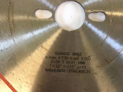 Bild 4:Kreissägeblatt Guhdo Piano Plus