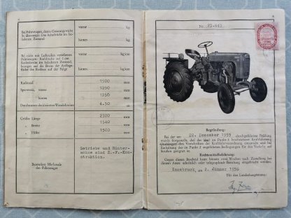 Bild 5:Lindner-Traktor SD 21, Bj. 1955, fahrbereit