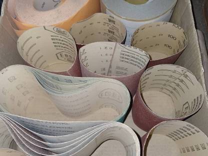 Bild 2:Schleifpapier verschiedene Tischlereimaschinen