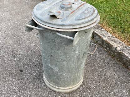 Mülltonne verzinkt (6 Stk. verfügbar)