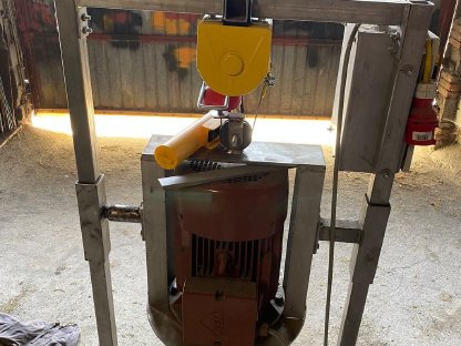 Spaltenmixer aus Edelstahl, 7,5 kW, 10 PS Motor