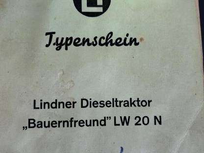 Traktor Lindner LW20