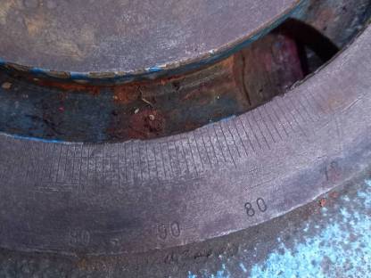 Bild 2:Maschinen Klemm Teller mit Gradeinteilung