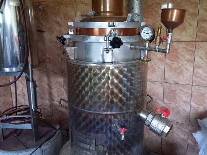 Schnapsbrennkesselanlage 80 l