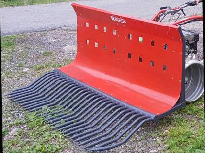 Heuschieber/Schiebegabel mit Anbauflansch für Rapid