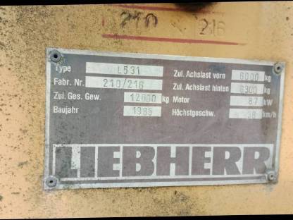 Bild 2:Radlader Liebherr 531