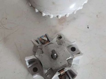 Einsatz für Bakelit Lichtschalter Drehschalter Aufputz weiß