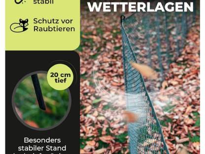 Bild 2:Geflügelzaun