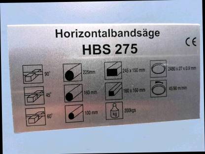 Bild 2:Metallbandsäge Bernardo HBS 275