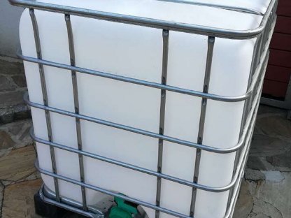 Bild 2:IBC 1.000 l Regenwassertank neu (Zustellung)