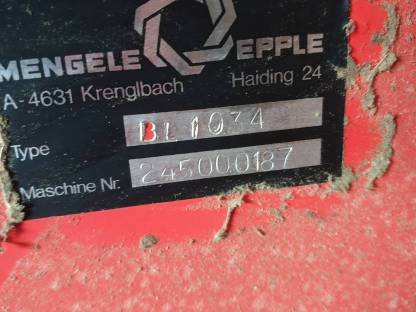 Bild 2:Standhäcksler Epple Blasius 1034