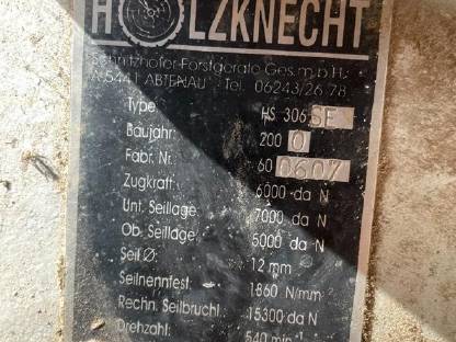 Holzknecht Seilwinde