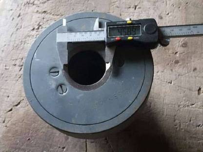 Keilriemenscheibe mit Kupplung 2-rillig für 46 mm Ø Welle