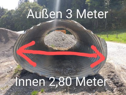 Bild 6:Wellstahlrohr, Durchlass, Tunnel