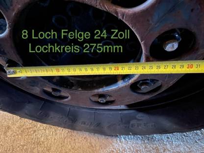 Bild 4:4 neuwertige Reifen 99% Mitas 405/70 R24 Lader Kommunal Unimog