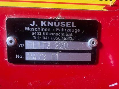Sepp Knüsel 220 Blitz